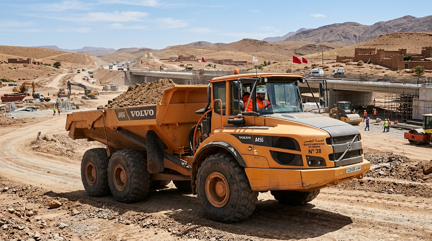 سائقو آليات وشاحنات أوراش البناء والأشغال الكبرى (Conducteurs d'Engins de Chantier / Dumper & Niveleuse)