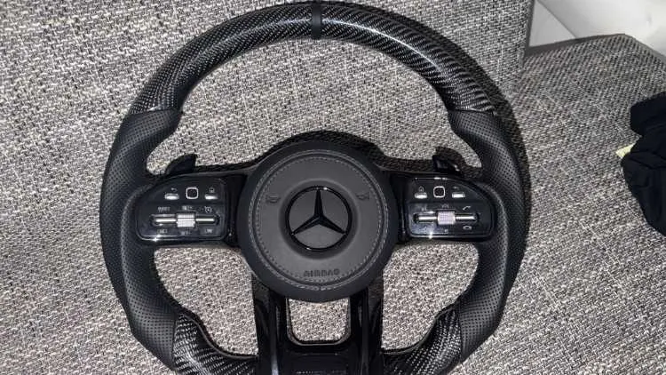 Volant carbon fiber sport pour audi mercedes et bm - أكادير (3)