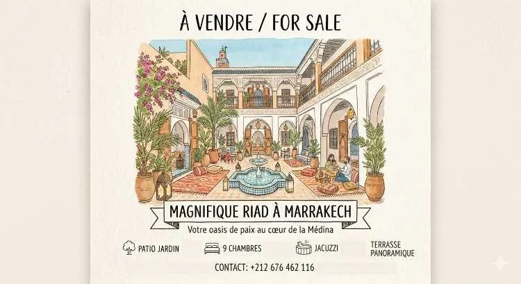 Beau riad en activité avec 9 chambres - مراكش