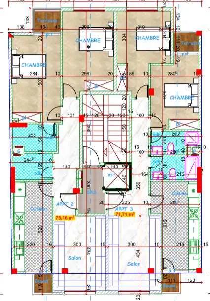 Appartement à vendre 71 m² à temara - تمارة