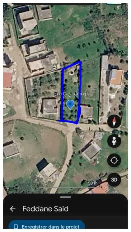 Terrain titré à vendre à fdane saidi - طنجة