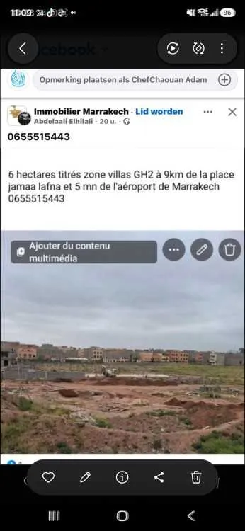 6 hectares zone villas gh2 marrakech - مراكش