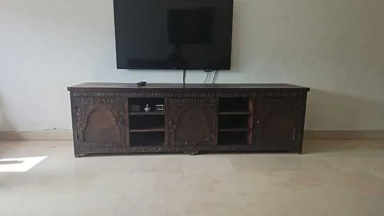 Meuble tv en bois sculpté - الدار البيضاء