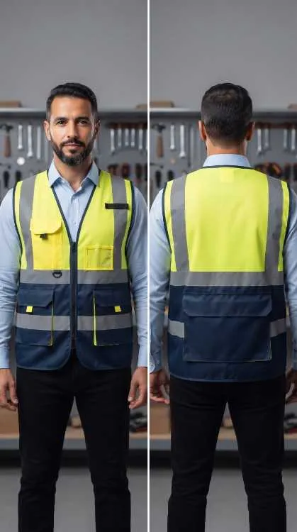 Gilet de sécurité réfléchissant haute visibilité - الدار البيضاء (2)