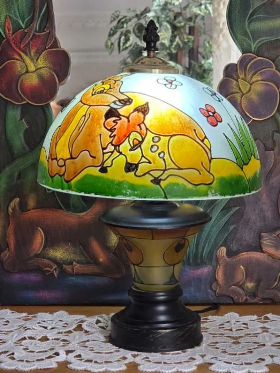 Lampe de table & miroir décoratif vinta - الدار البيضاء