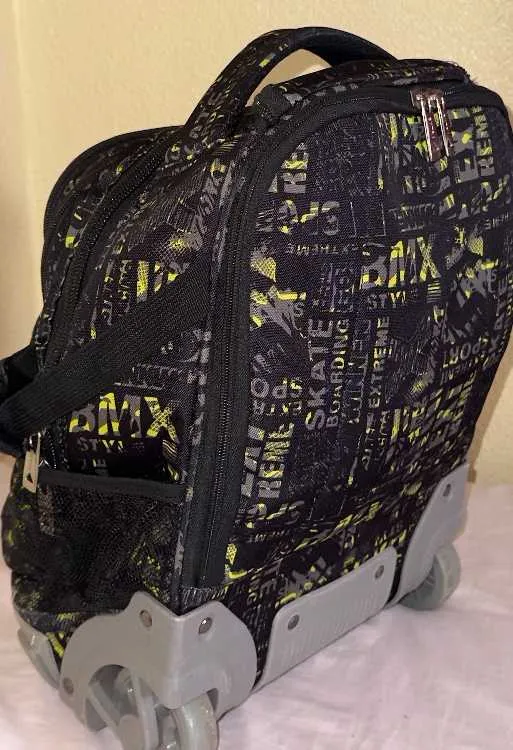 Sac à dos à roulettes extra – noir | grande - أكادير (3)