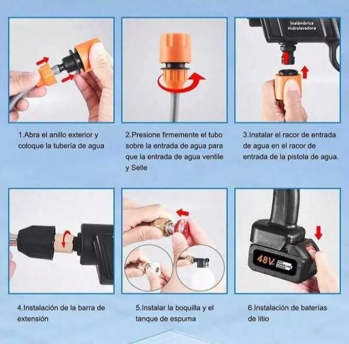 Pistolet de lavage haute pression – 3 batteries. - أكادير (2)