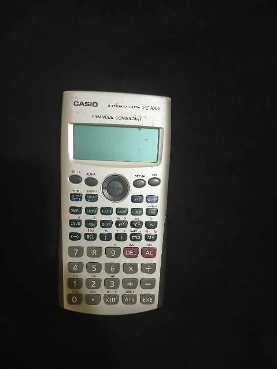 ​آلة حاسبة مالية كاسيو الأصلية casio fc-100v (مستع - وجدة
