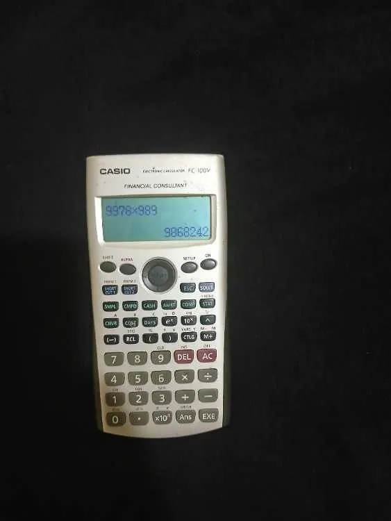 ​آلة حاسبة مالية كاسيو الأصلية casio fc-100v (مستع - وجدة (2)