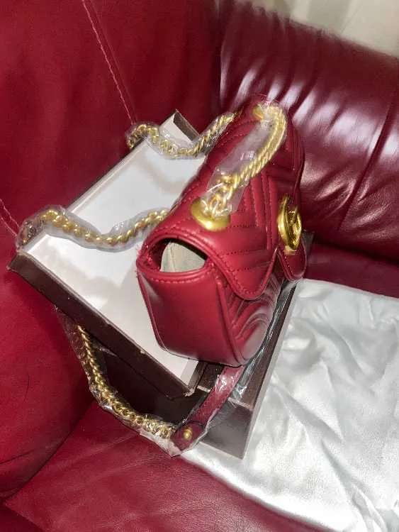Sac bandoulière femme bordeaux matelassé - حد السوالم (3)