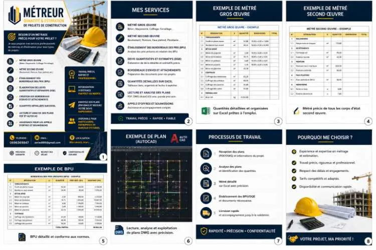 Service de métré et estimation pour vos projets construction - مراكش (2)