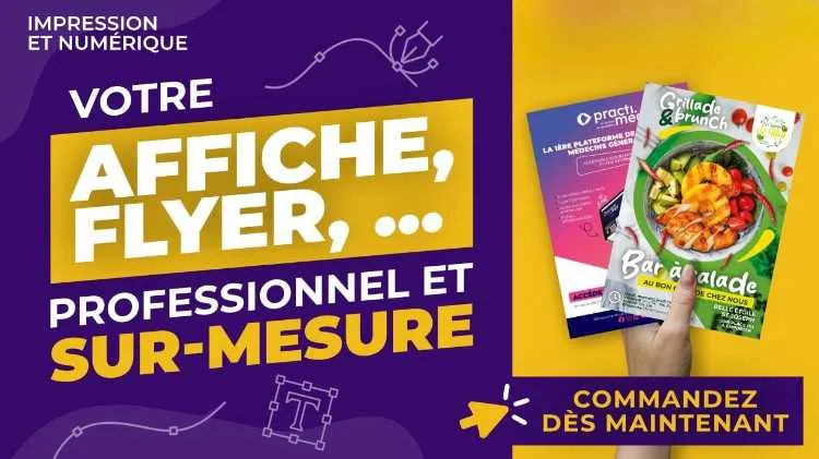 Conception des affiches flyers catalogues menus - الدار البيضاء