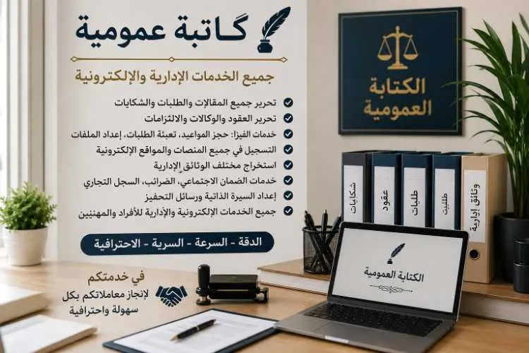كاتبة عمومية – خدمات الفيزا والخدمات الإلكتروني - طنجة