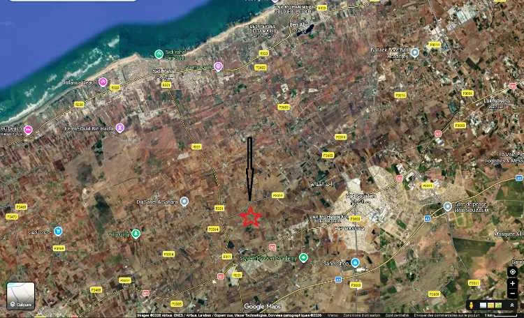 أرض مسجلة محفضه بمساحة (1760 متر مربع)، مزودة ببئر - الدار البيضاء