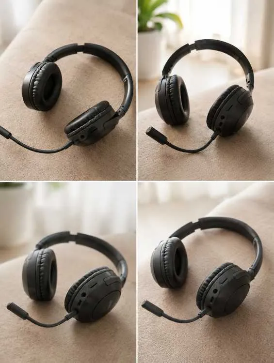 Casque bluetooth avec micro est cable tpc - العيون