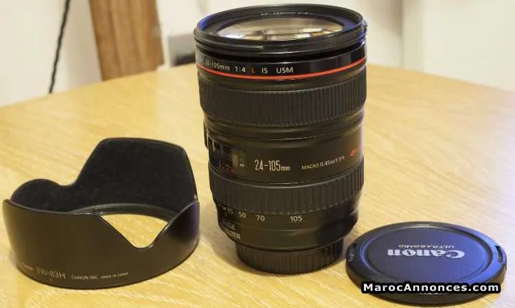 Objectif canon 24-105mm trés bonne état - الدار البيضاء (3)