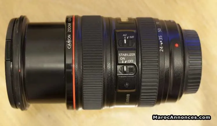 Objectif canon 24-105mm trés bonne état - الدار البيضاء (2)