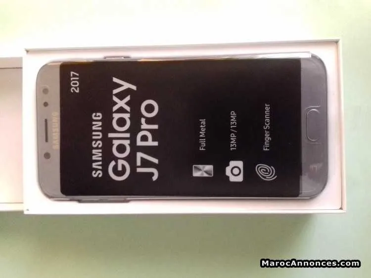 Samsung j7 pro, 64 go bleu ciel, garantie 1 an - الدار البيضاء (3)