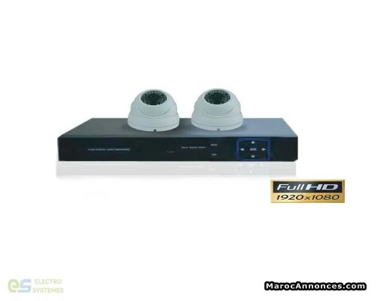 Kit de vidéo de surveillance dvr+ 2 caméras - الدار البيضاء