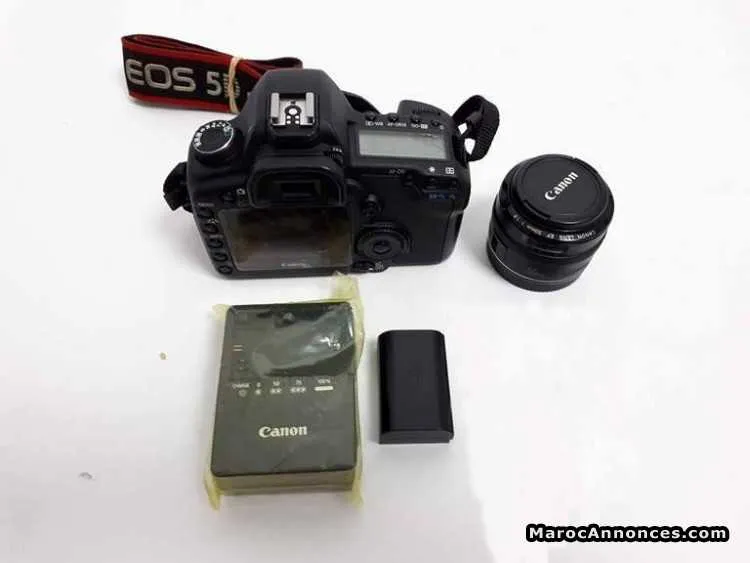 Canon eos 5d mark ii avec 50mm 1.8 trés bonne état - الدار البيضاء (2)