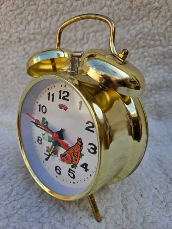 Horloge de poule réveil vintage mécanique ancienne - الدار البيضاء (2)