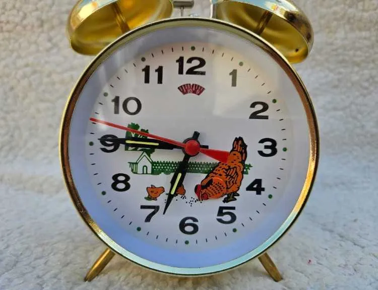 Horloge de poule réveil vintage mécanique ancienne - الدار البيضاء