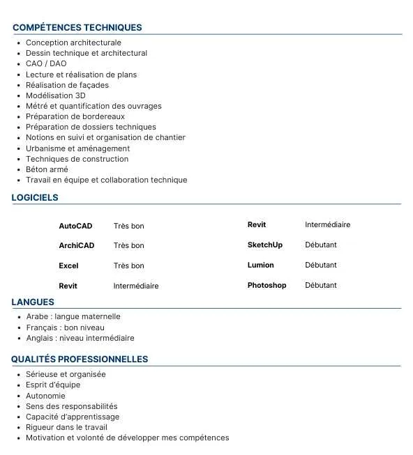 Dessinatrice en architecture / génie civil – plans - الدار البيضاء (2)