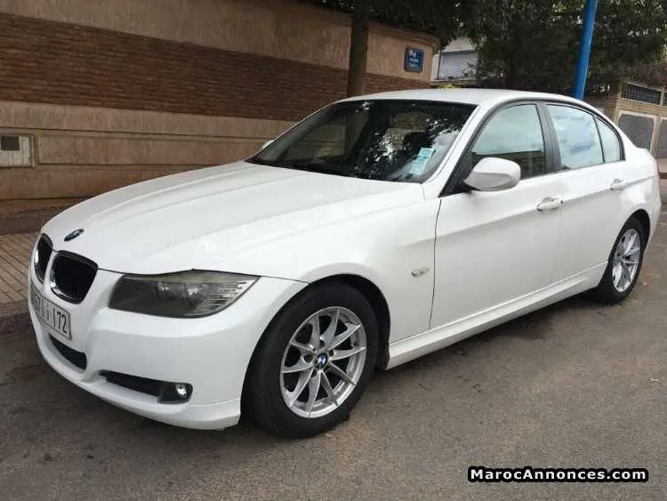 Bmw 318d blanche, boite auto - الدار البيضاء
