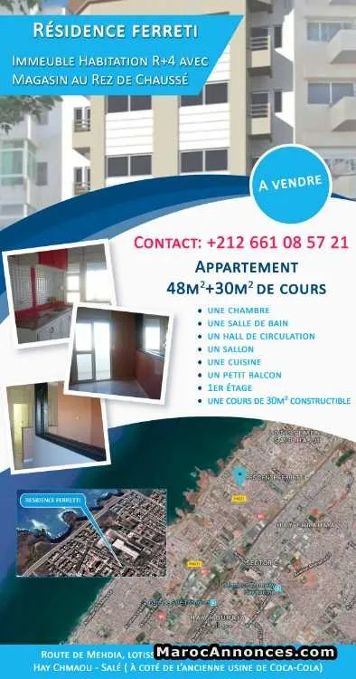 Appartement à vendre à salé - الدار البيضاء