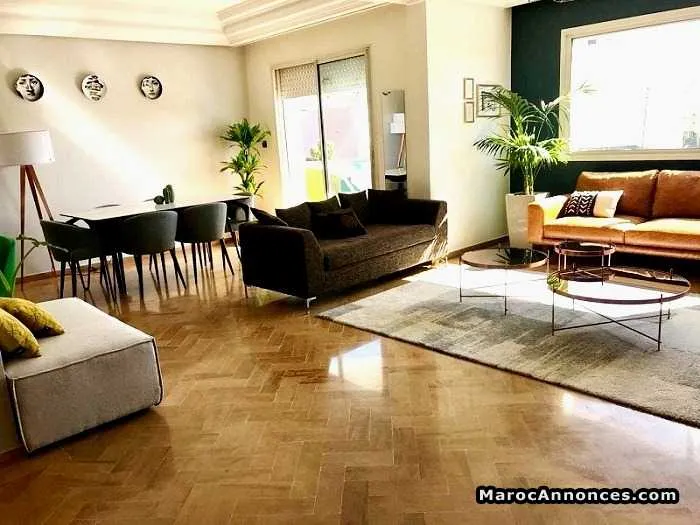Appartement 110 m² à louer, racine, casa - الدار البيضاء