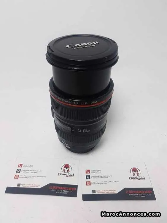 Canon 24-105mm f4 baque rouge etat  neuf - الدار البيضاء