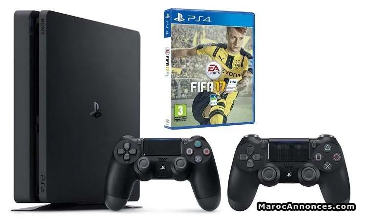 Ps4 slim 1tb avec deux manettes et 2 jeux - الدار البيضاء (3)