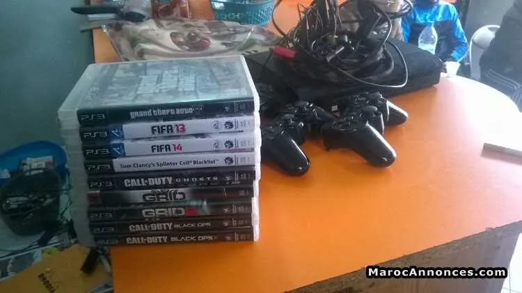Ps3 slim 280 gb plus 9 cd original - الدار البيضاء (2)
