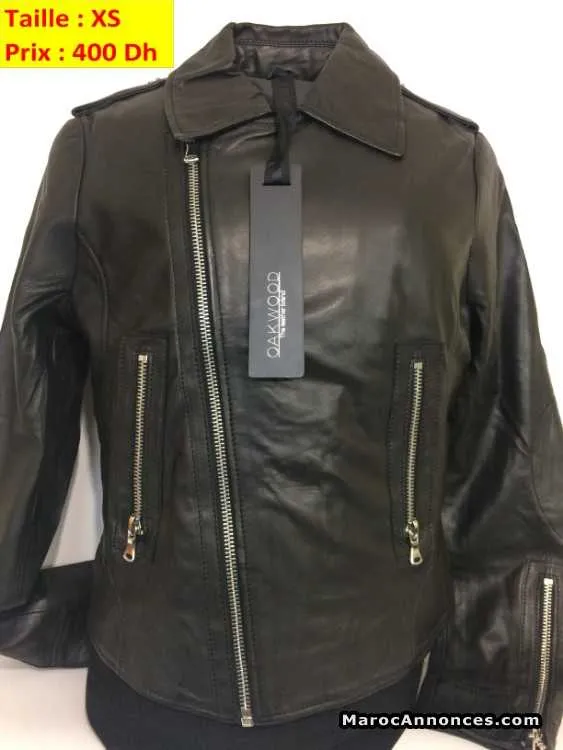 Jacket cuir femme taille xs - الدار البيضاء (2)