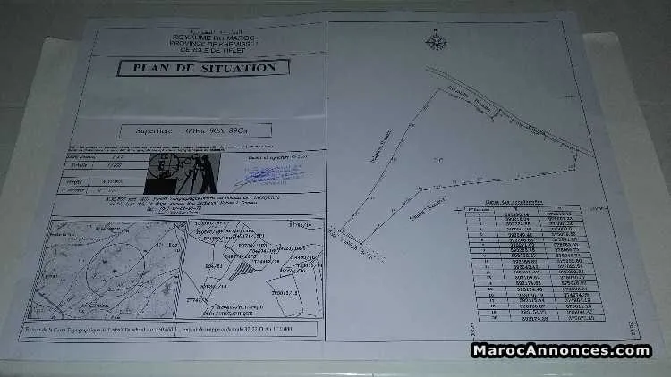 Terrain agricole de 9089 m2 à sidi allal bahraoui - الدار البيضاء