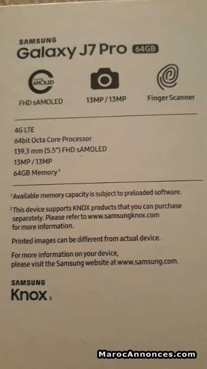 Samsung j7 pro - الدار البيضاء
