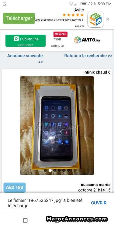 Infnix hot6 - الدار البيضاء