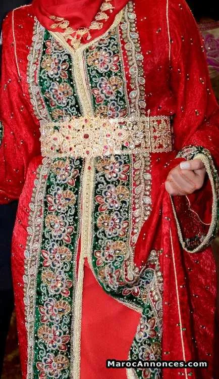 Takchita sari soie fait a la main - الدار البيضاء (3)