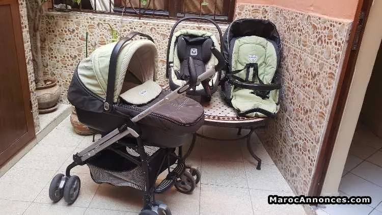 Poussette trio peg perego - الدار البيضاء