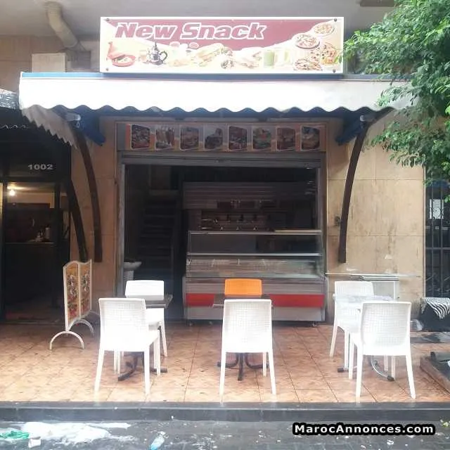 Snack équipé  à louer avec contrat de gérance - الدار البيضاء
