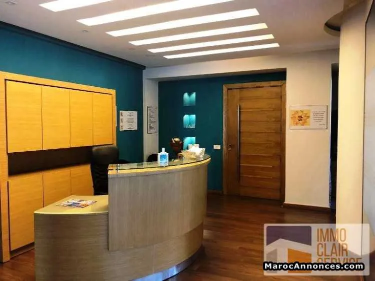 Location plateaux de bureau 120m² maarif extension - الدار البيضاء