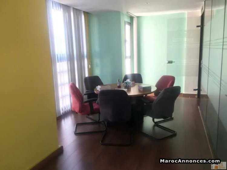 Location plateaux de bureau 120m² maarif extension - الدار البيضاء (3)