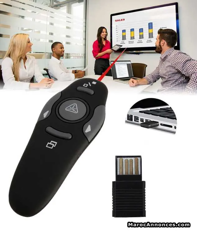 Présentateur sans fil laser tourner powerpoint - الدار البيضاء