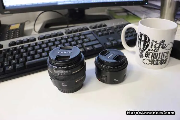 Objectif 50mm 1.8 et objectif 1.4 pour canon - الدار البيضاء