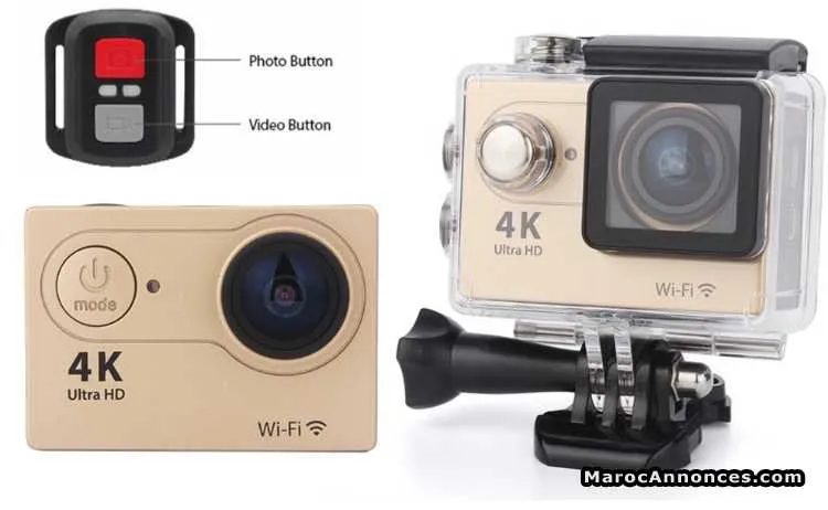 Appareil photo style go-pro 4k avec telecommande - الدار البيضاء
