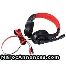 Lupuss stereo gaming headset headphone blue - الدار البيضاء (2)