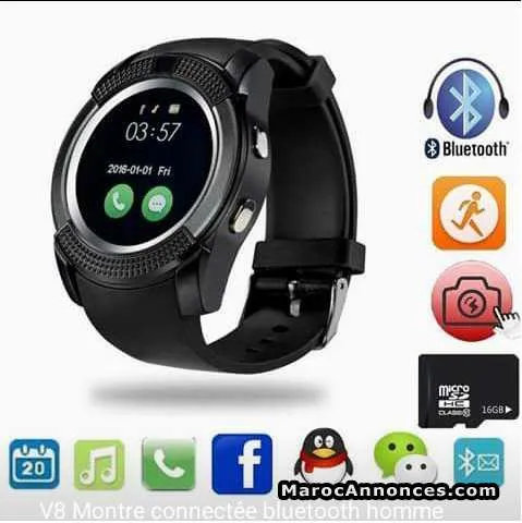 Smart watch v8 - الدار البيضاء