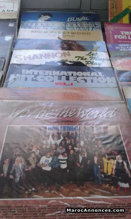 Disque vinyle 33 et 45 tours - الدار البيضاء
