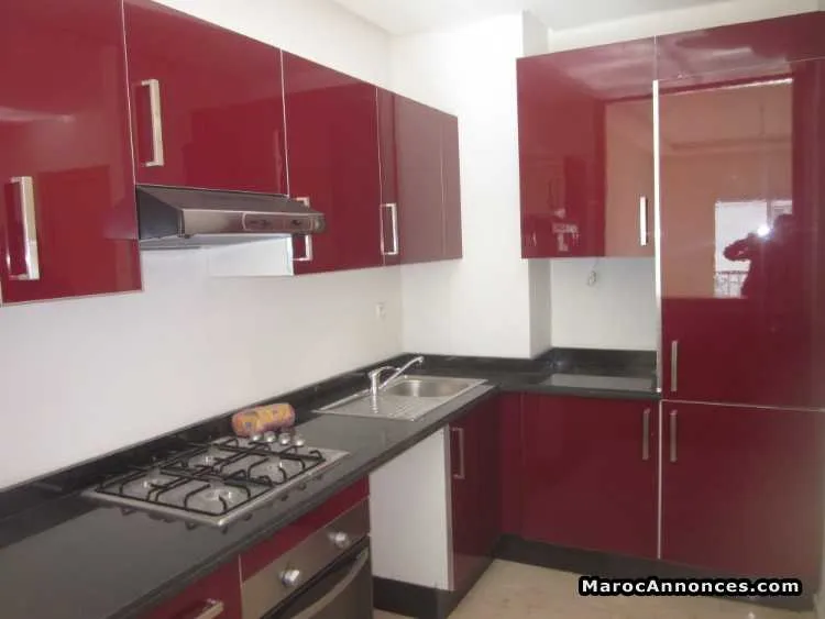 Appartement vide 120m2 luxe à q. palmier ss vis àvis - الدار البيضاء
