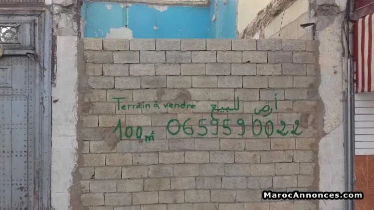 Terrain nu 100m al fida derb sultan - الدار البيضاء